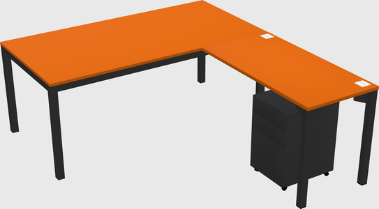 L-shaped desk