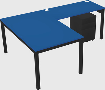 L-shaped desk