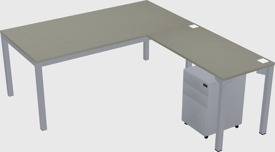 L-shaped desk