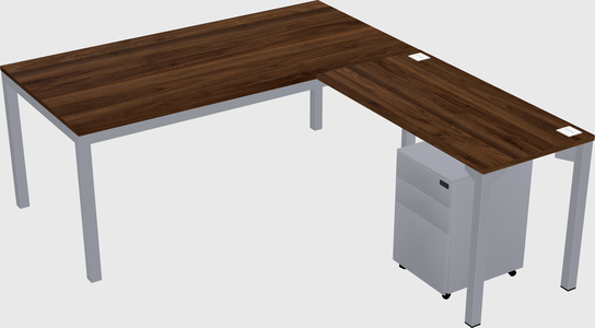 L-shaped desk