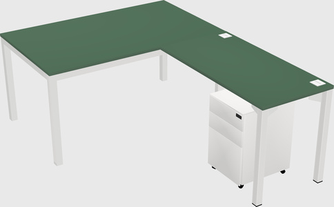L-shaped desk