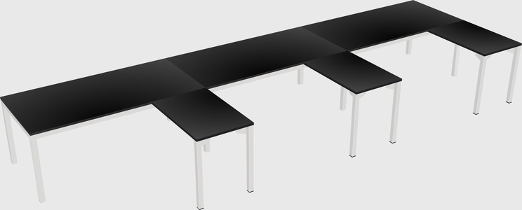 Bureau en forme de l