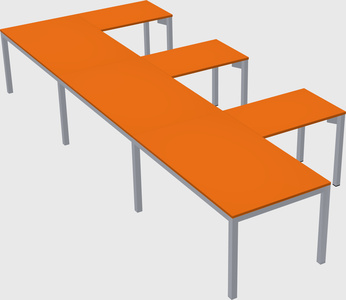 Bureau en forme de l