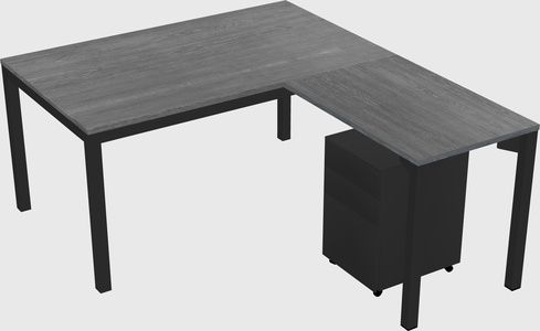 L-shaped desk