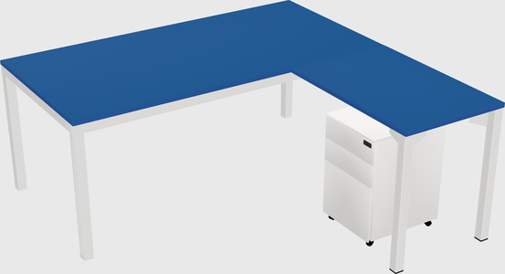 L-shaped desk
