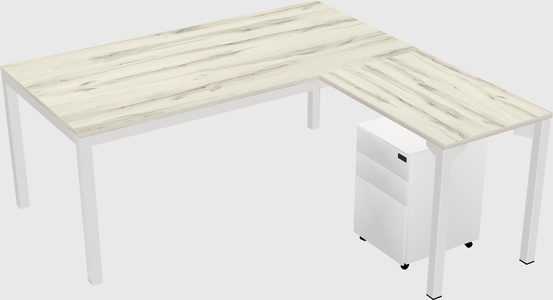 L-shaped desk