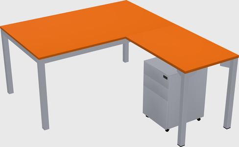 L-shaped desk