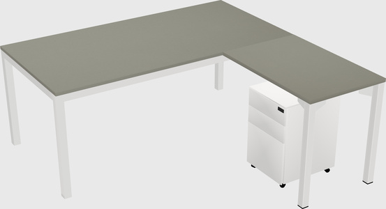 L-shaped desk