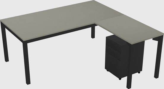 L-shaped desk