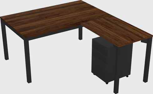 L-shaped desk