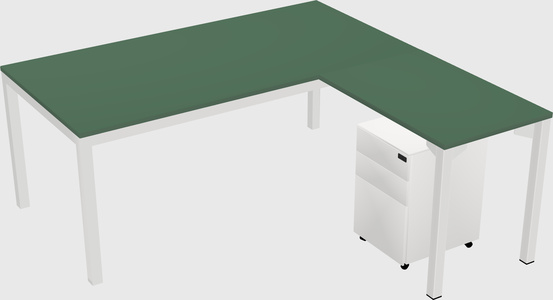 L-shaped desk