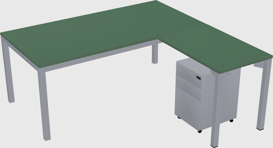 L-shaped desk