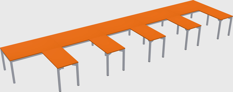L-shaped desk