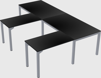 L-shaped desk
