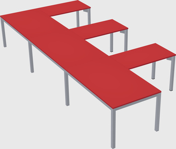 Bureau en forme de l