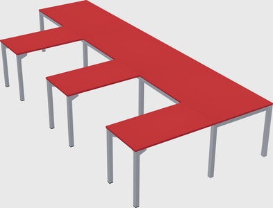 Bureau en forme de l