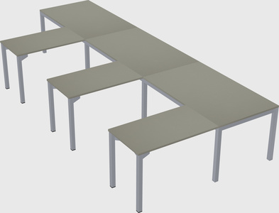 L-shaped desk