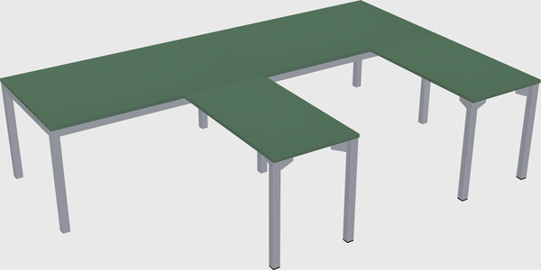 Bureau en forme de l