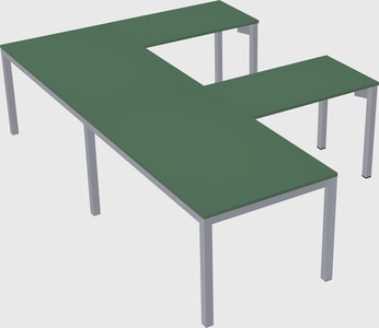 Bureau en forme de l