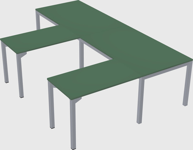 Bureau en forme de l