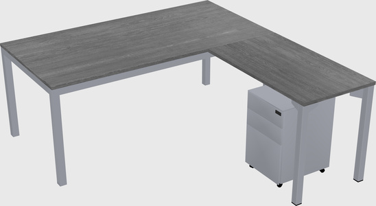 L-shaped desk