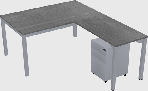 L-shaped desk