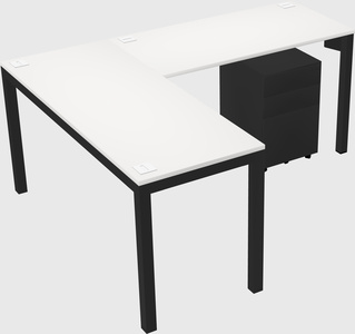 L-shaped desk