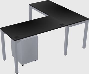 L-shaped desk