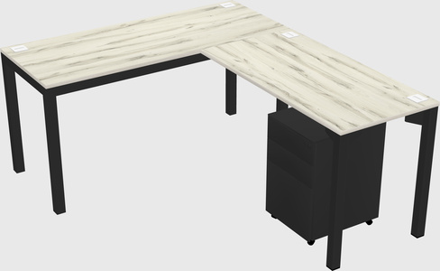 L-shaped desk