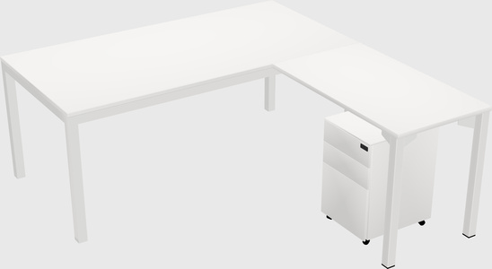 L-shaped desk