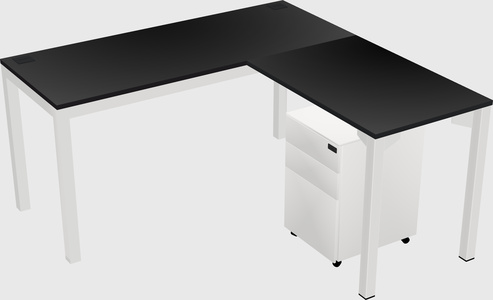 L-shaped desk