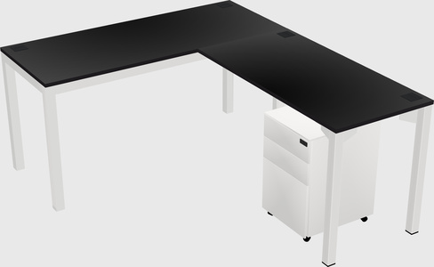 L-shaped desk