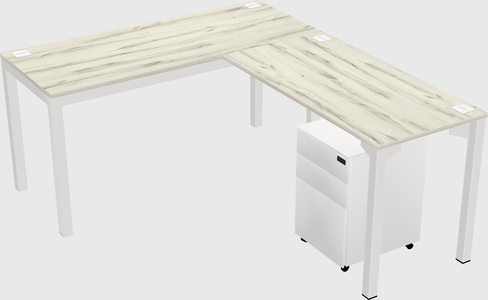 L-shaped desk