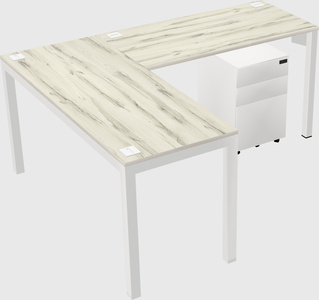 L-shaped desk