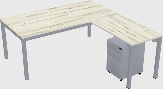 L-shaped desk