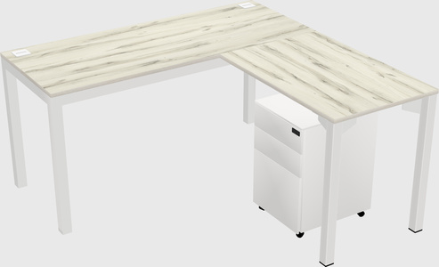 L-shaped desk