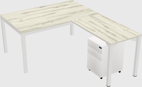 L-shaped desk