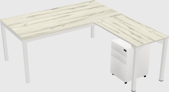 L-shaped desk