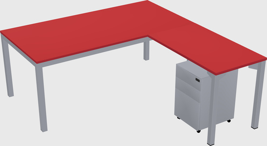 L-shaped desk