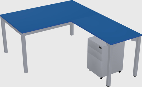 L-shaped desk
