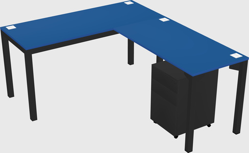 L-shaped desk