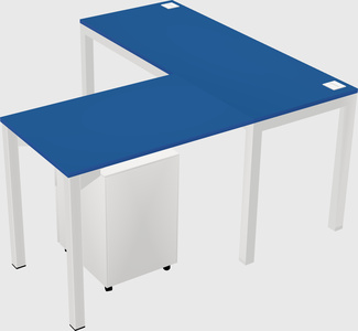 L-shaped desk
