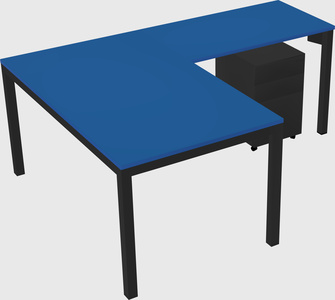 L-shaped desk