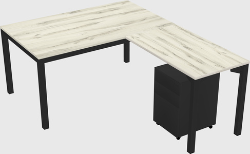 L-shaped desk