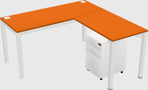 L-shaped desk
