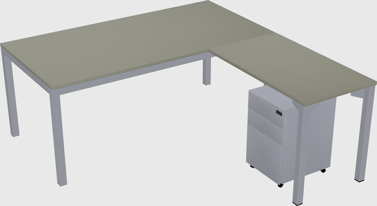 L-shaped desk