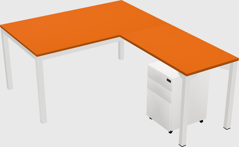 L-shaped desk