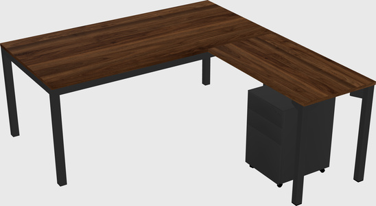 L-shaped desk