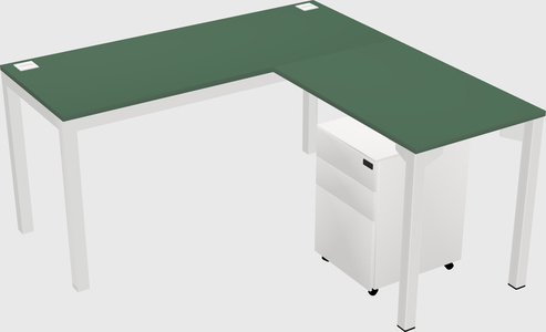 L-shaped desk