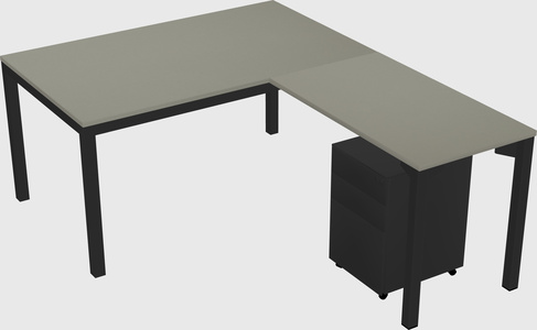L-shaped desk